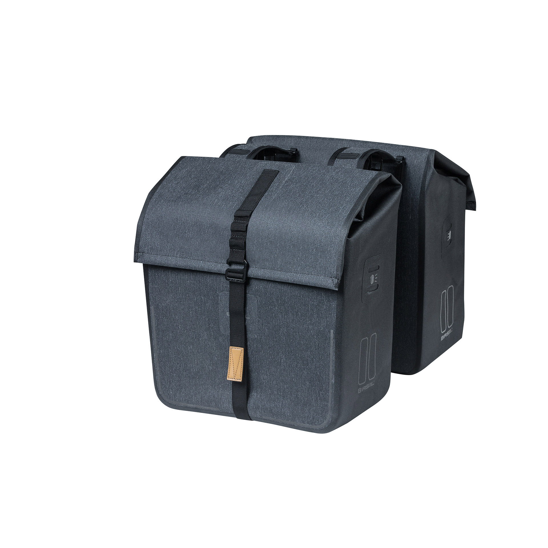 Basil Urban Dry dubbele tas 50-liter charcoal melee 17796