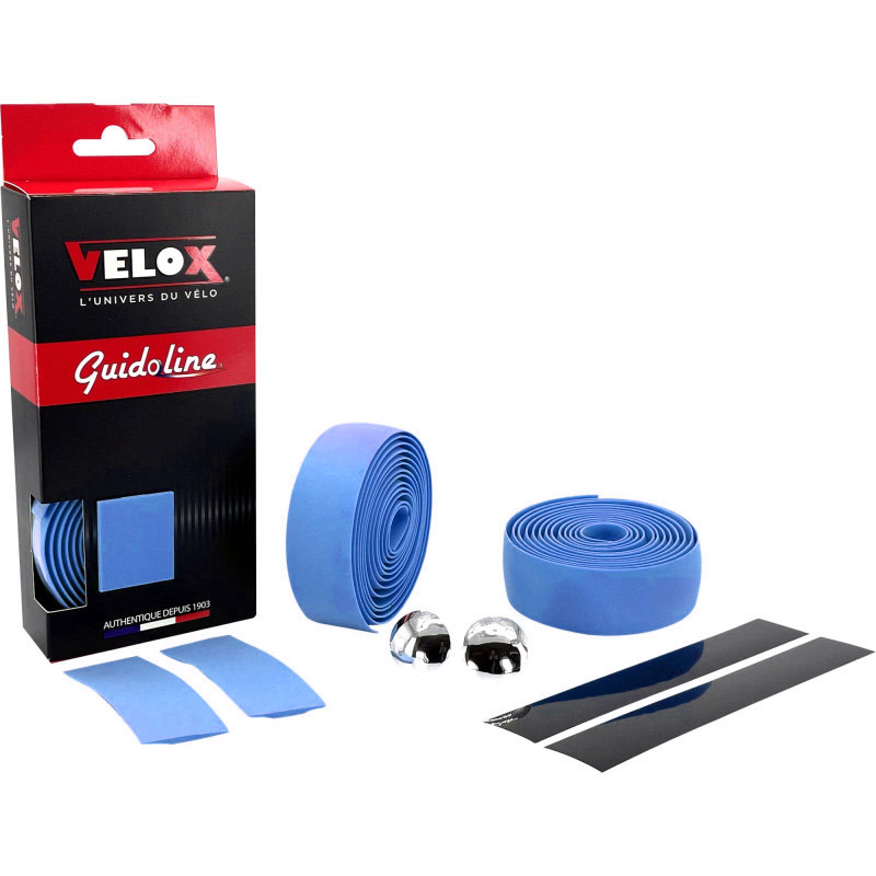 Velox stuurtape Maxi Cork blauw (2st)