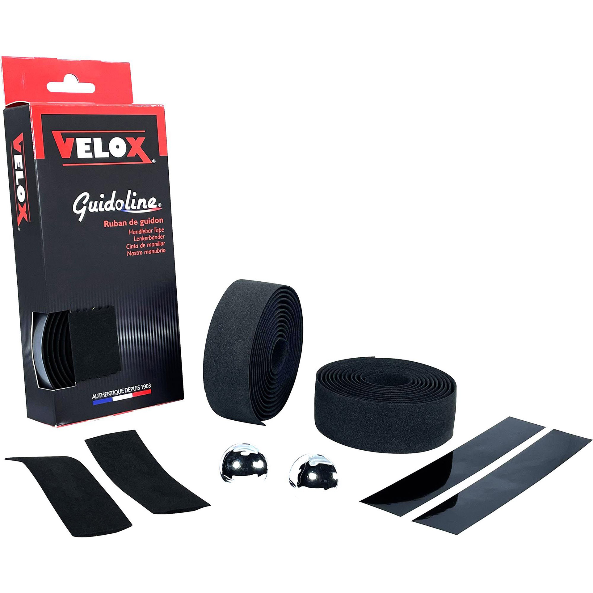 Velox stuurtape Maxi Cork zwart (2st)