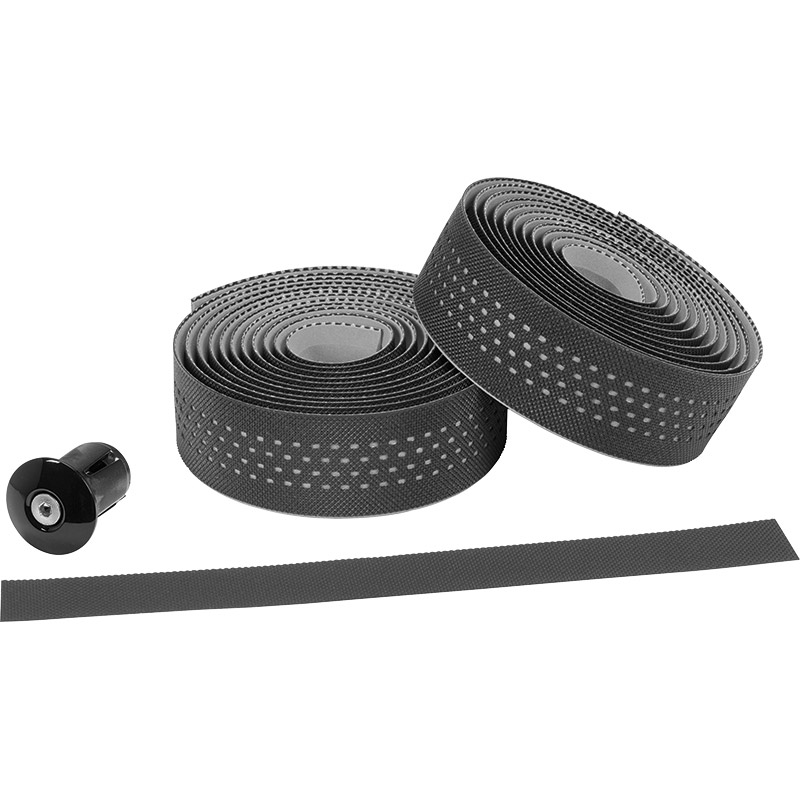 Ergotec stuurlint Sanremo 2000mm zwart-grijs