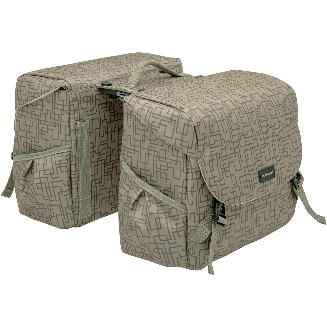 New Looxs dubbele tas Mondi Joy Ivy MIK 38l walnut