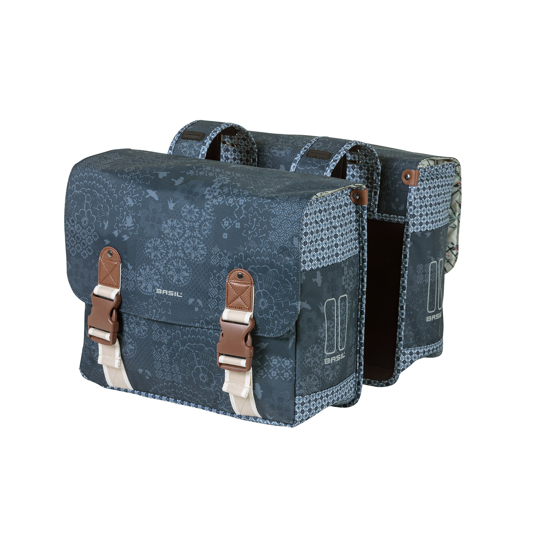 Basil dubbele tas Boheme 35l indigo