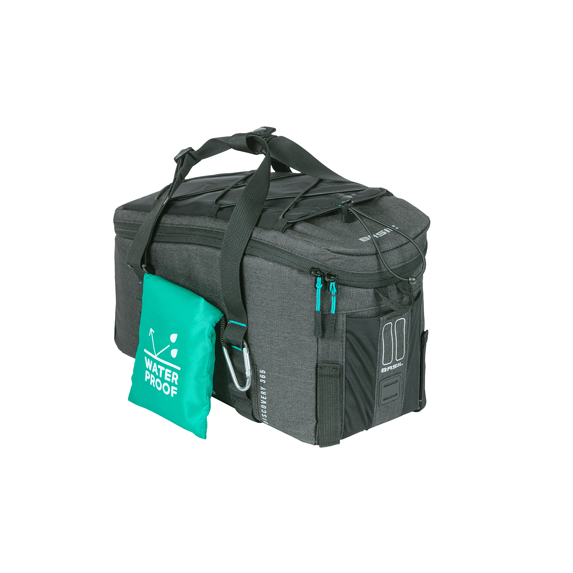 Basil Discovery 365D tas voor bagagedrager M 9L zwart melee