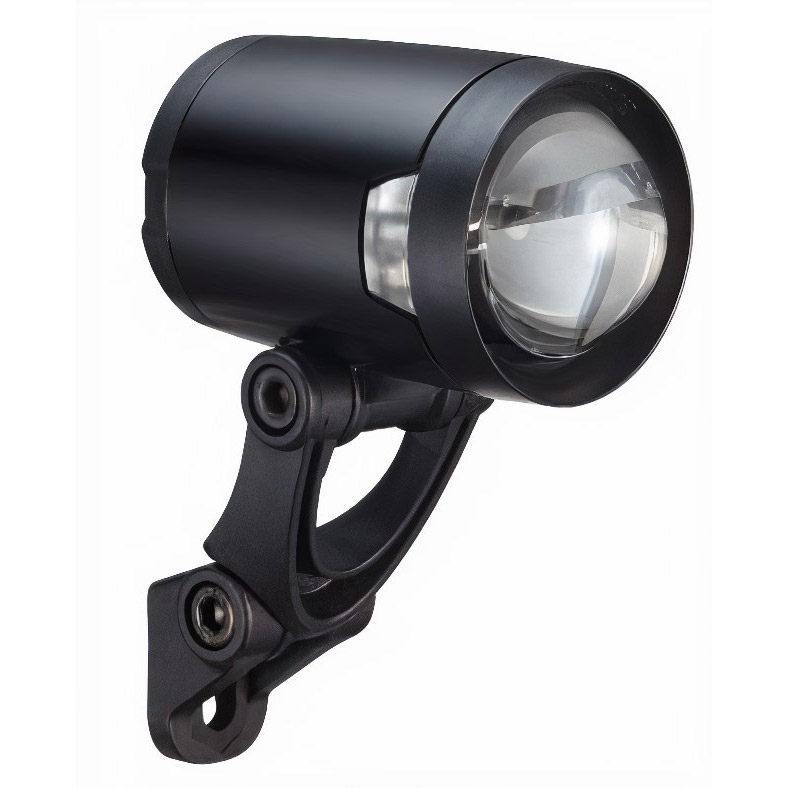 Herrmans koplamp H-Black Pro dynamo on/off 200 lumen zwart