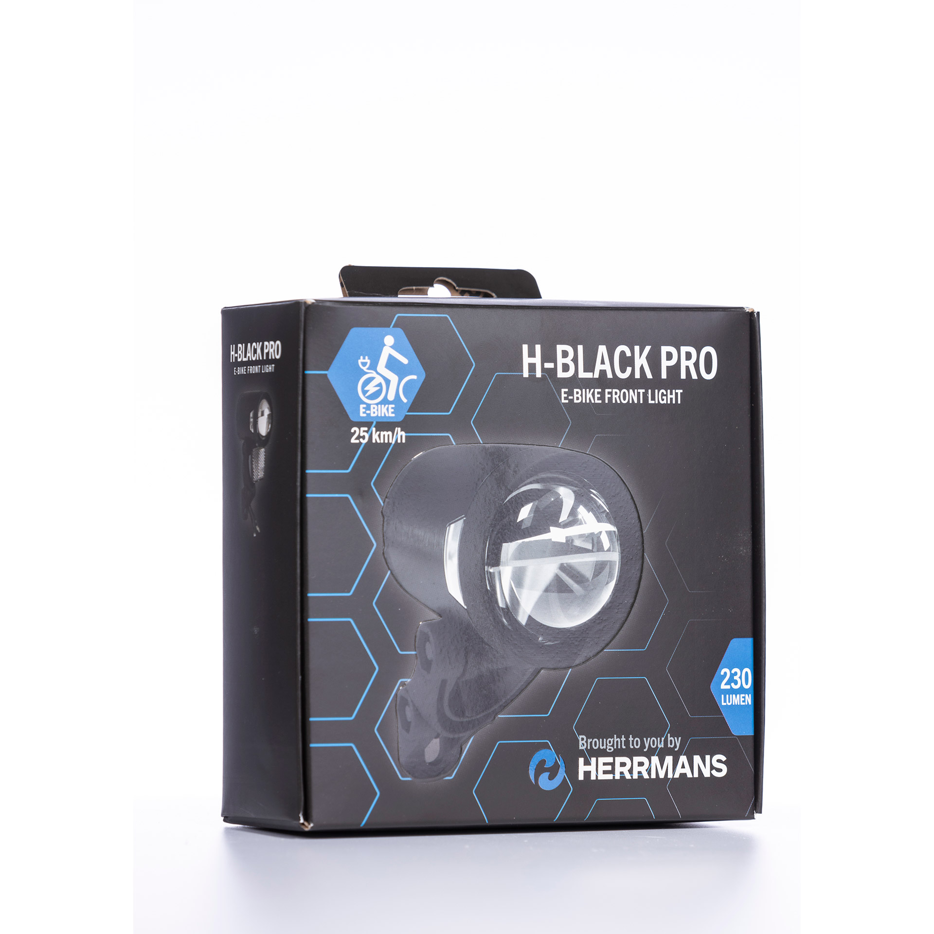 Herrmans koplamp H-Black Pro E-bike 6-12V 230 lumen zwart