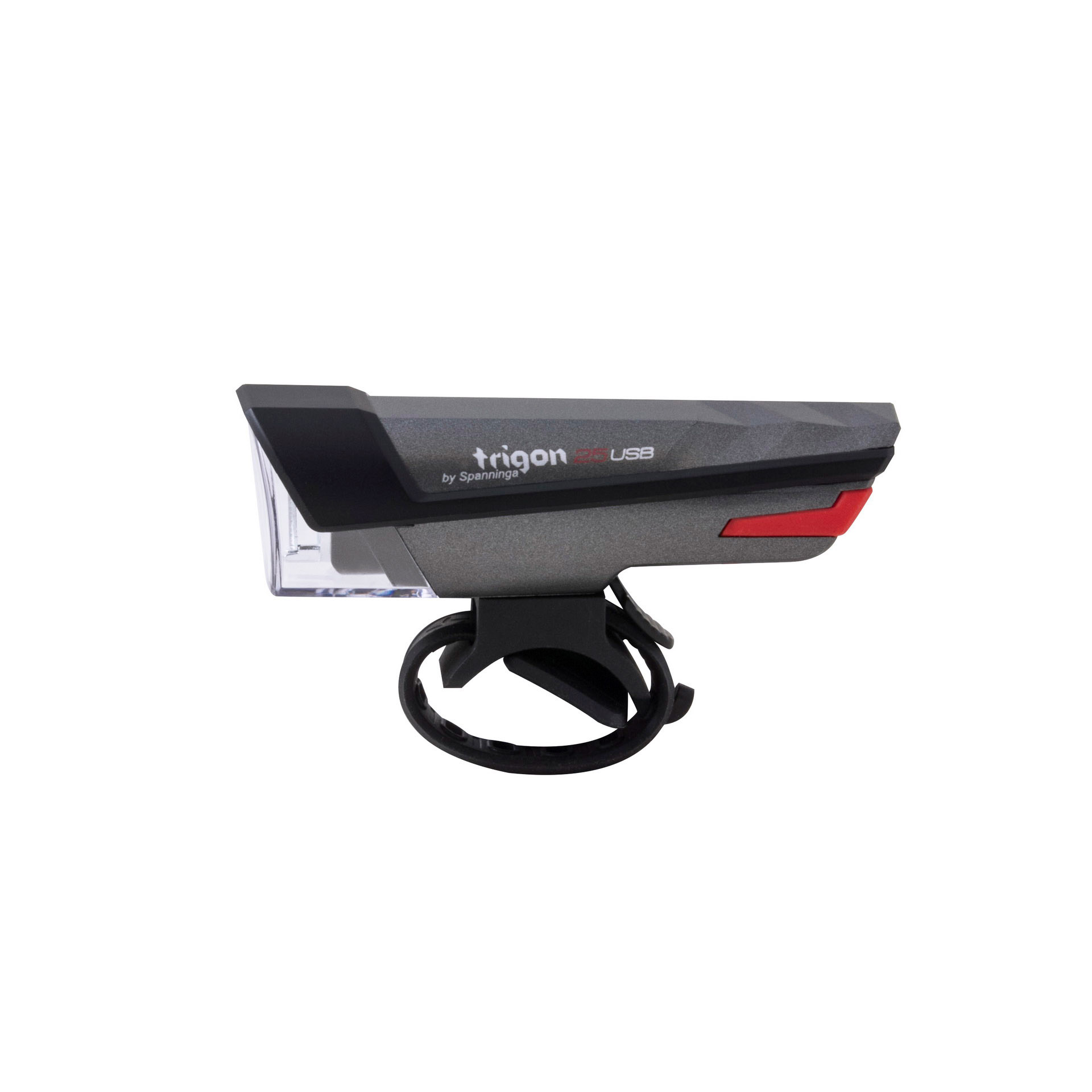 Spanninga koplamp Trigon 25 lux batt. USB-oplaadb. 999156