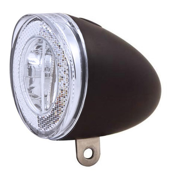 Spanninga koplamp Swingo Xb zwart incl.3xAAA bat.reflectie