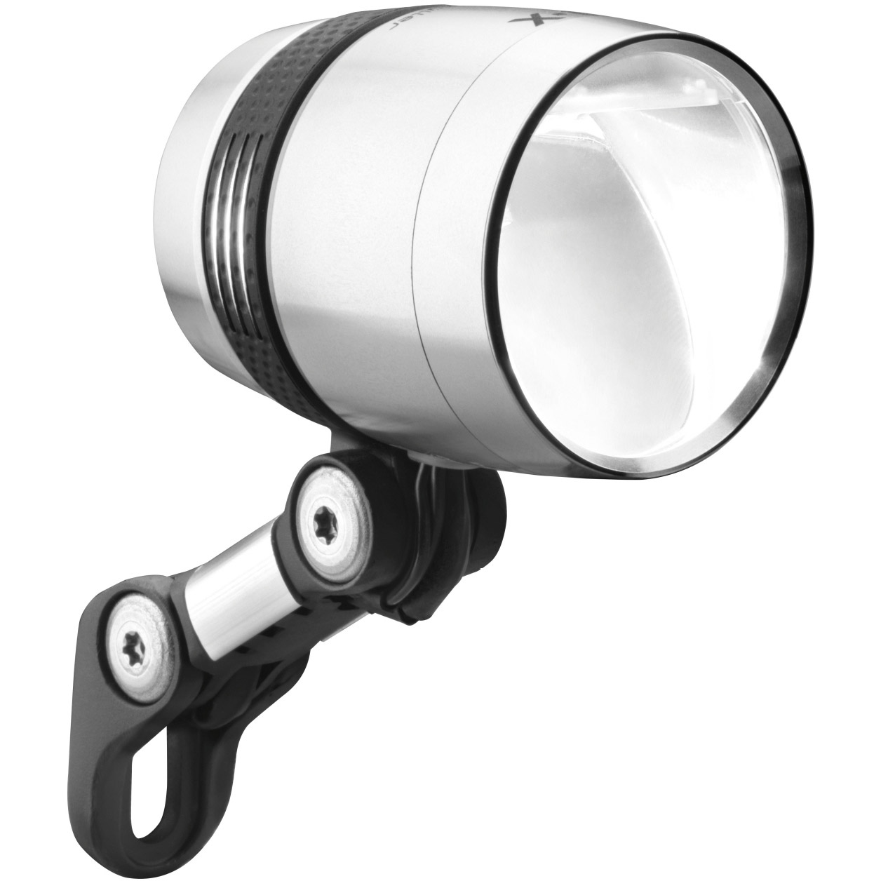 Busch & Müller koplamp Lumotec IQ-X 100lux naafdynamo zilver