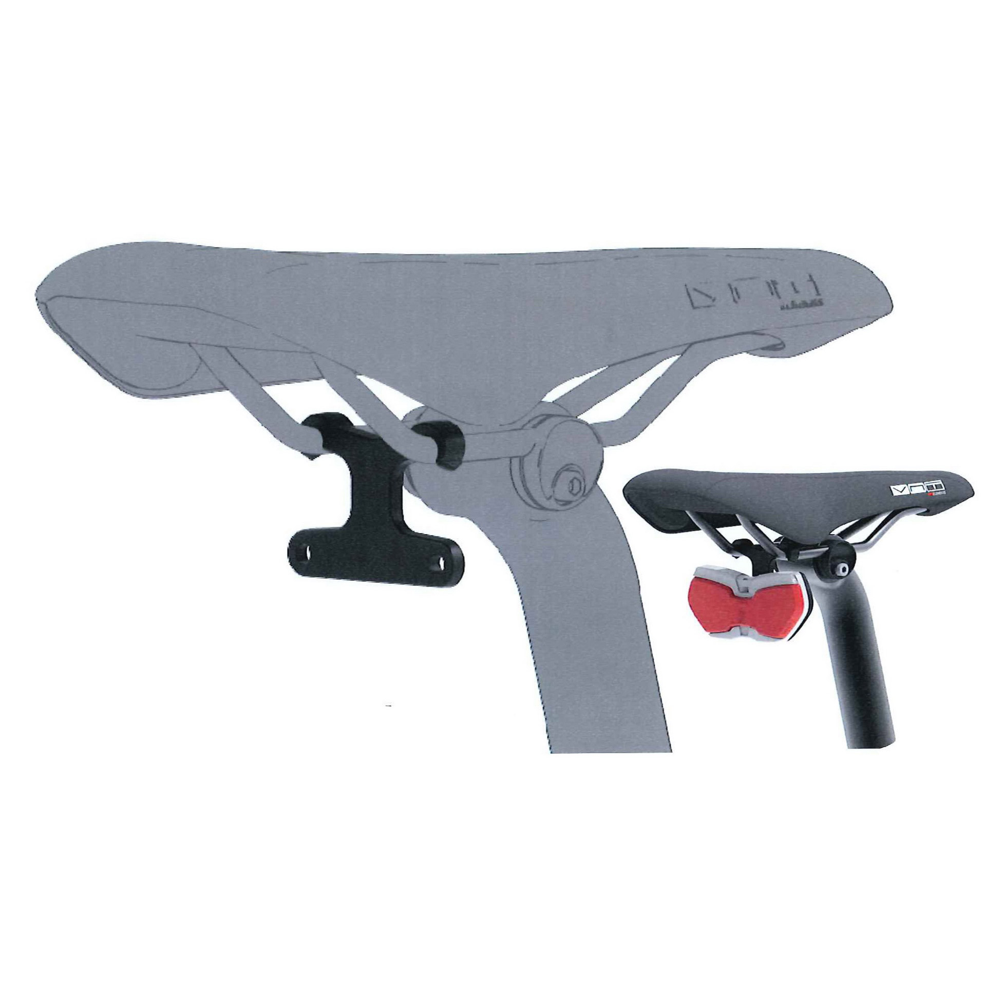 Busch & Müller achterlichthouder voor zadel