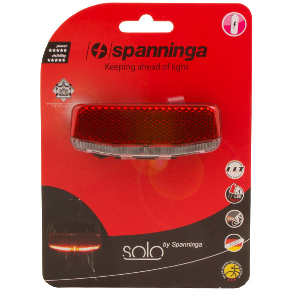 Spanninga achterlicht Solo XB batterij 50+80mm