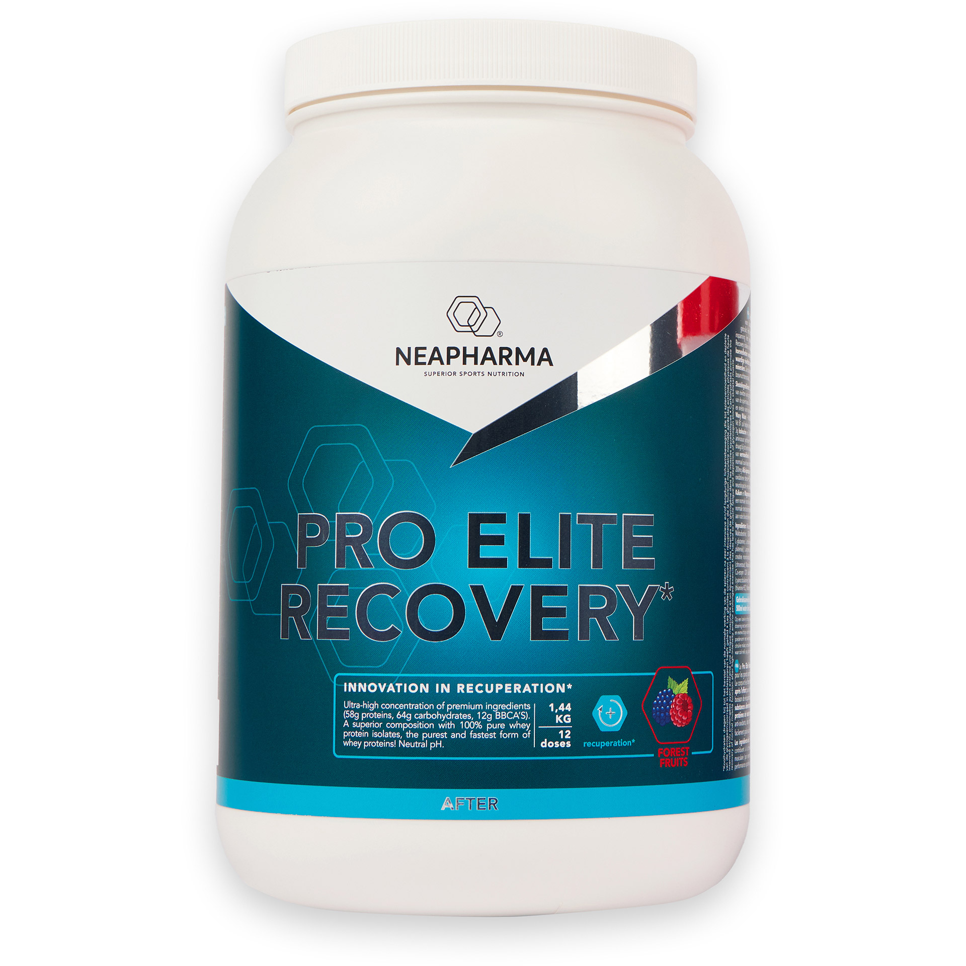 Neapharma recovery shake Pro Elite forest fruit pot 1,2kg