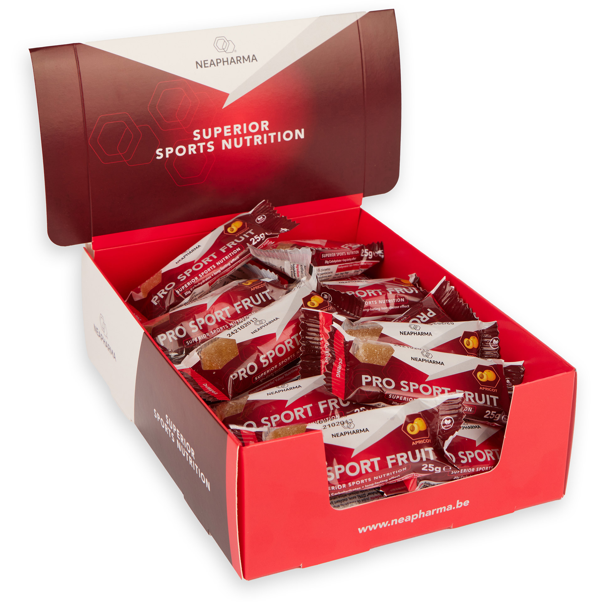 Neapharma reep Pro Sport Fruit abrikoos display (40st)
