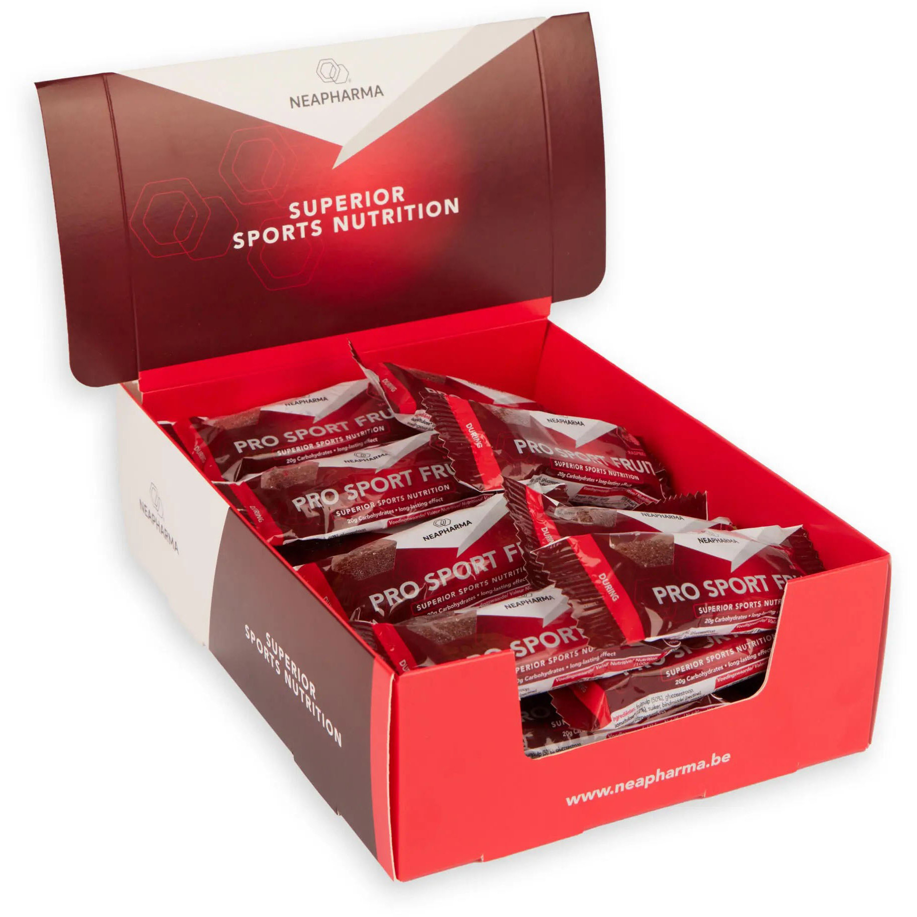 Neapharma reep Pro Sport Fruit framboos display (40st)