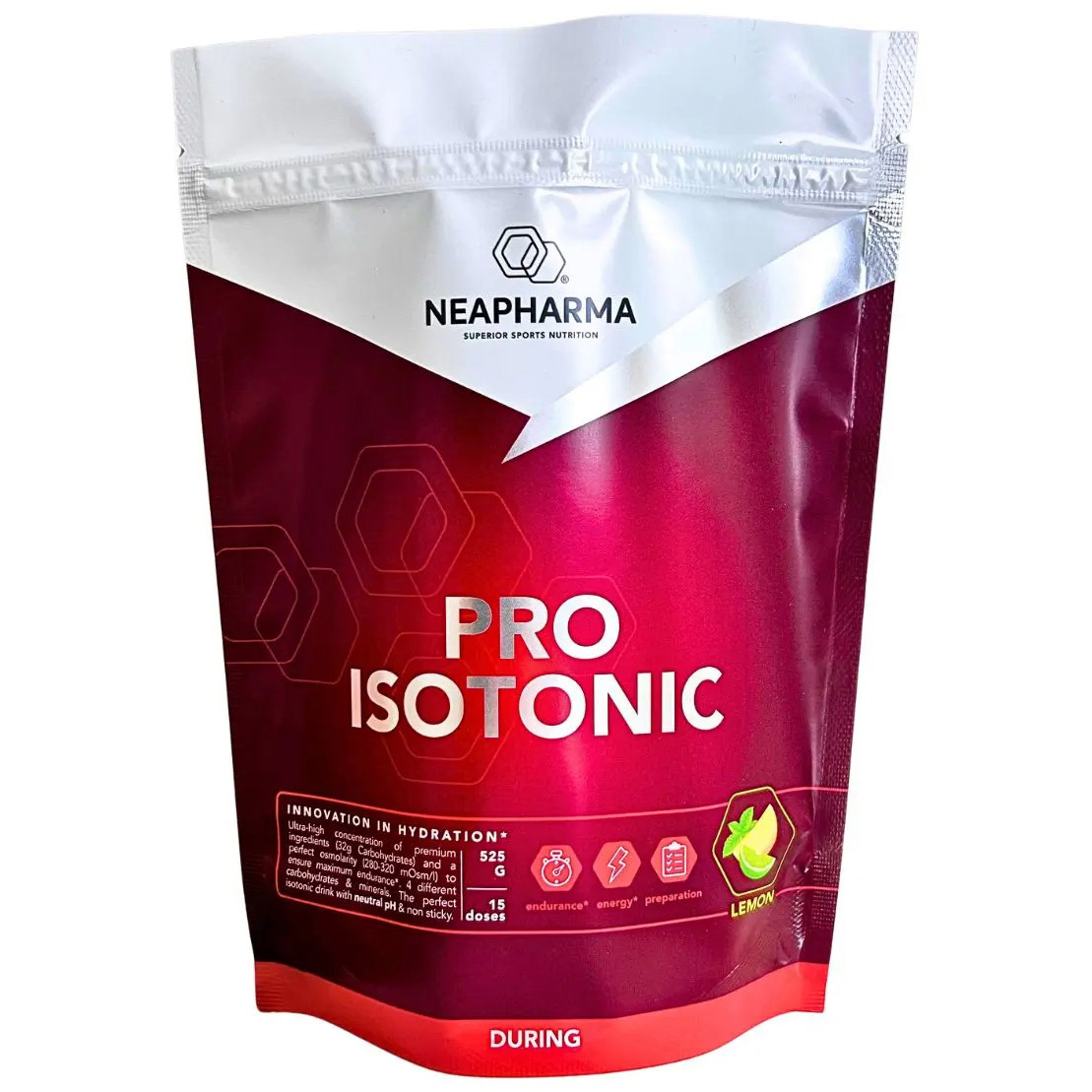 Neapharma isotoon poeder Pro Isotonic limoen/munt zak 525g