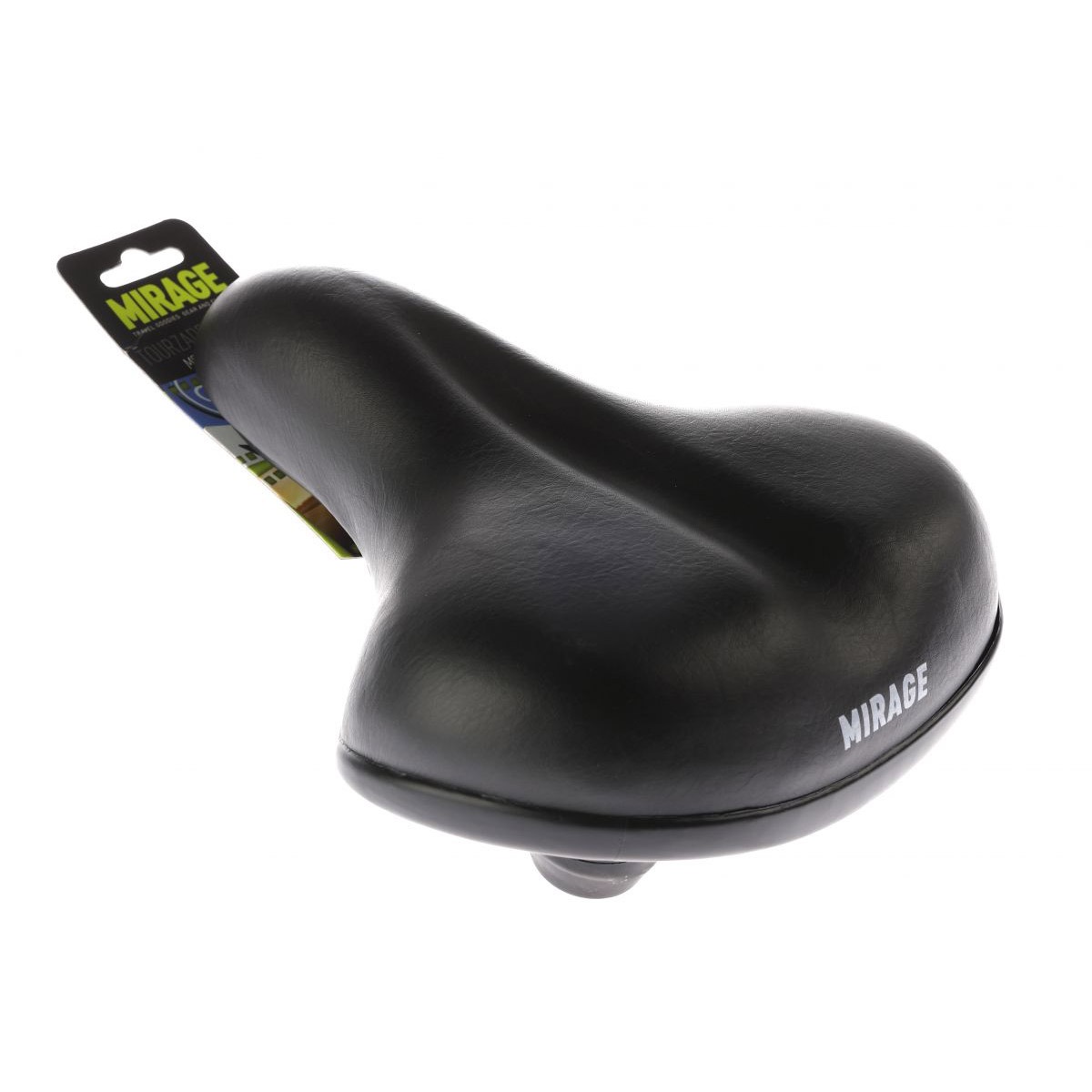 Mirage zadel Comfort met elastomeer zwart