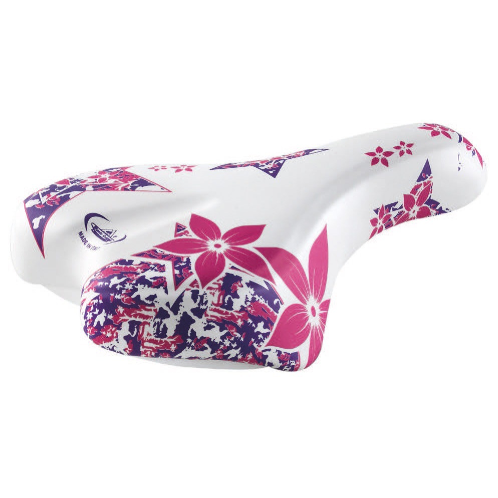 Monte Grappa kinderzadel Magic 16-20" wit/roze