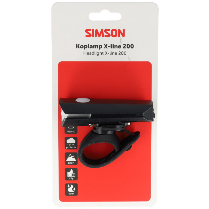 Simson koplamp Aurora X-line 200