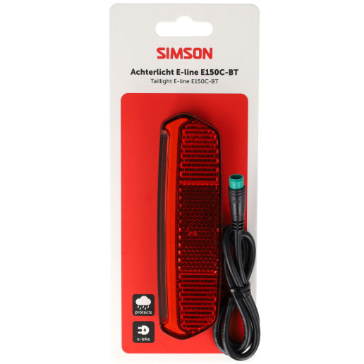 Simson achterlicht Aurora E-line E150C-BT