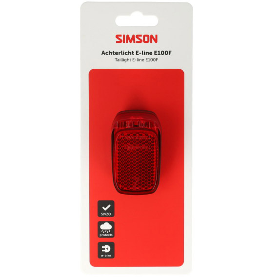 Simson achterlicht Aurora E-line E100F