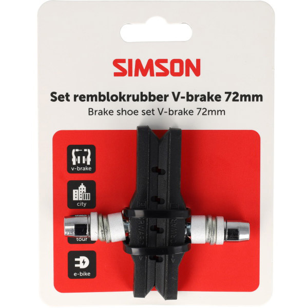 Simson remschoenen V-brake 72mm