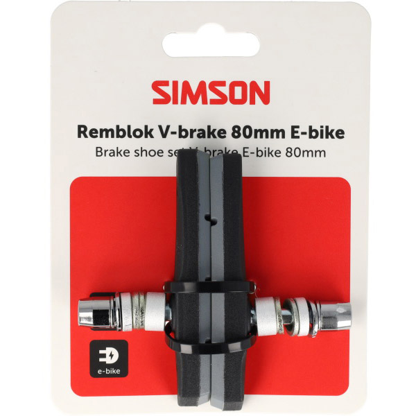Simson remblokken E-bike V-Brake 80mm