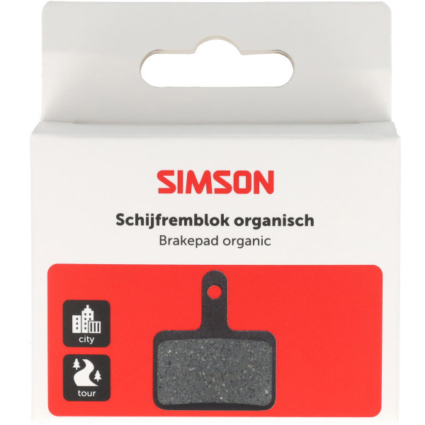 Simson schijfremblok organisch