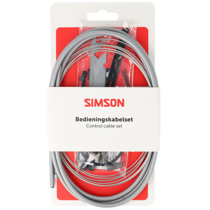 Simson versnellingskabelset Shimano Nexus 4/7/8 RVS grijs