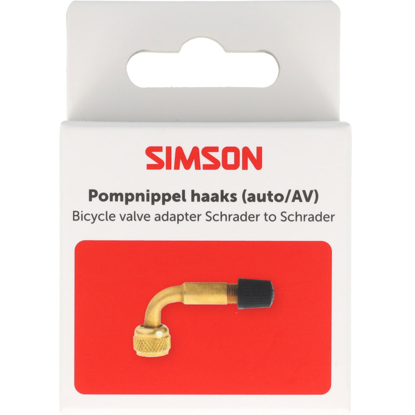 Simson pompnippel haaks autoventiel