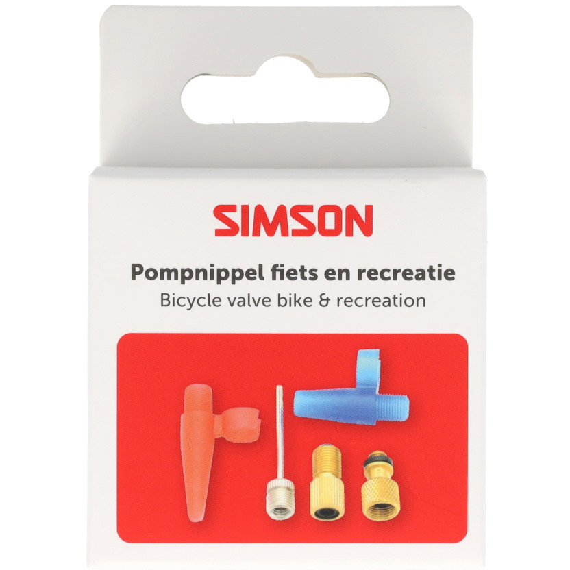 Simson pompnippel assortiment fiets en recreatie 5-delig
