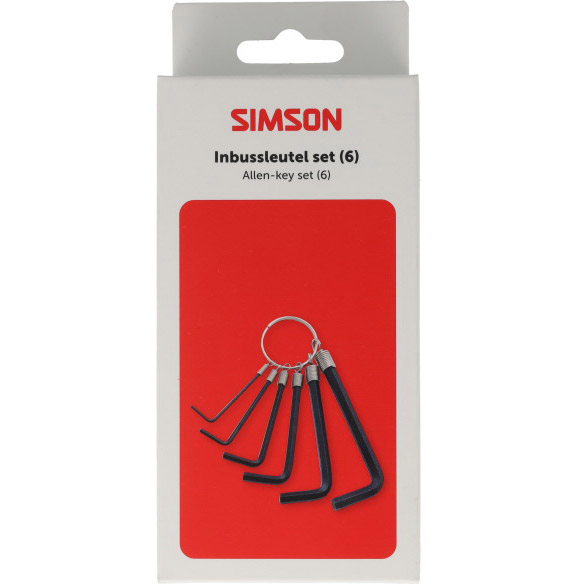 Simson inbussleutelset 6-delig