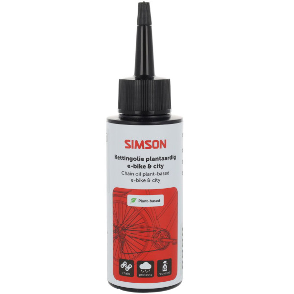 Simson kettingolie E-bike en city bike plantaardig