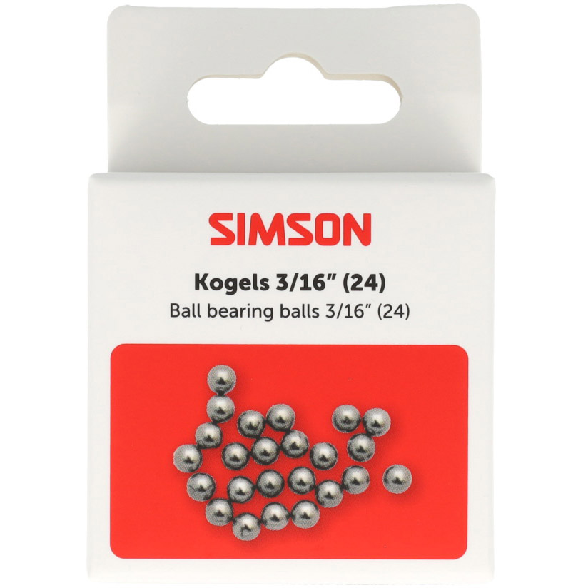 Simson kogels 3/16" (24st)