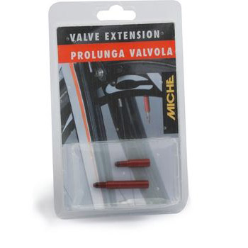 Miche ventielverlenger 30mm aluminium rood (2st)