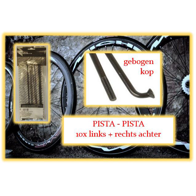 Miche spaak+nip. 10x LA+RA PISTA/PISTA