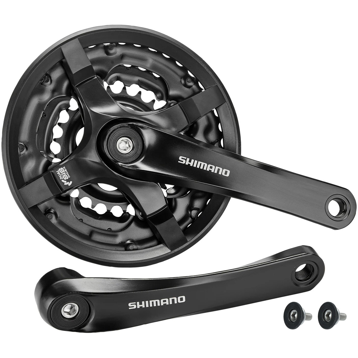 Shimano crankset Tourney 6/7/8v 24/34/42t 170mm zw OEM