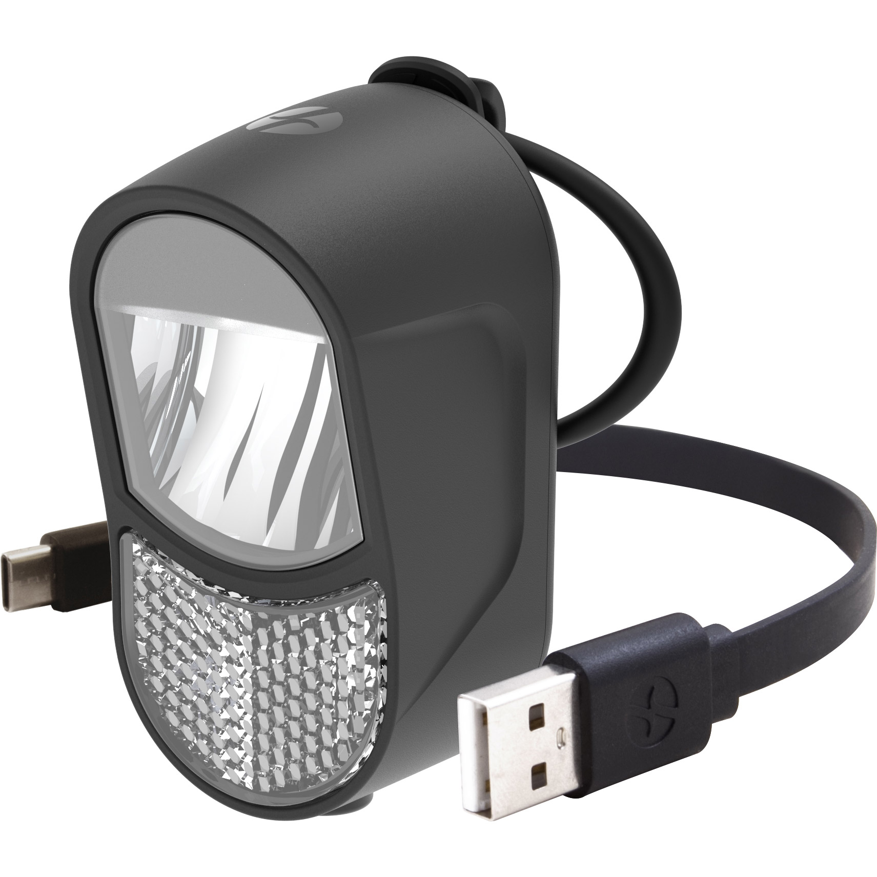 Spanninga koplamp Luz XB 10lux USB zwart