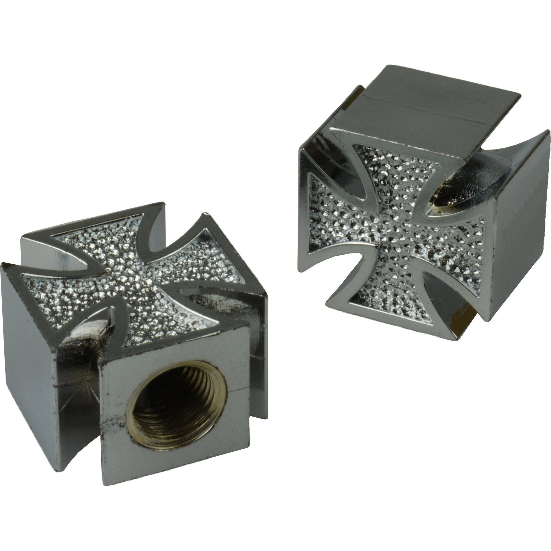 VWP ventieldop Cross zilver (2st)