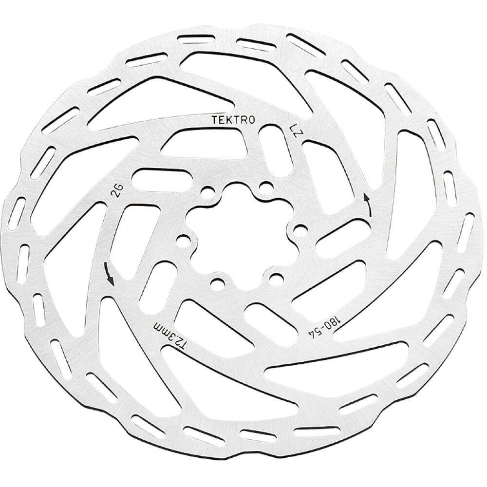 Tektro remschijf TR203-54 203mm 2,3mm 6-gaats zilver