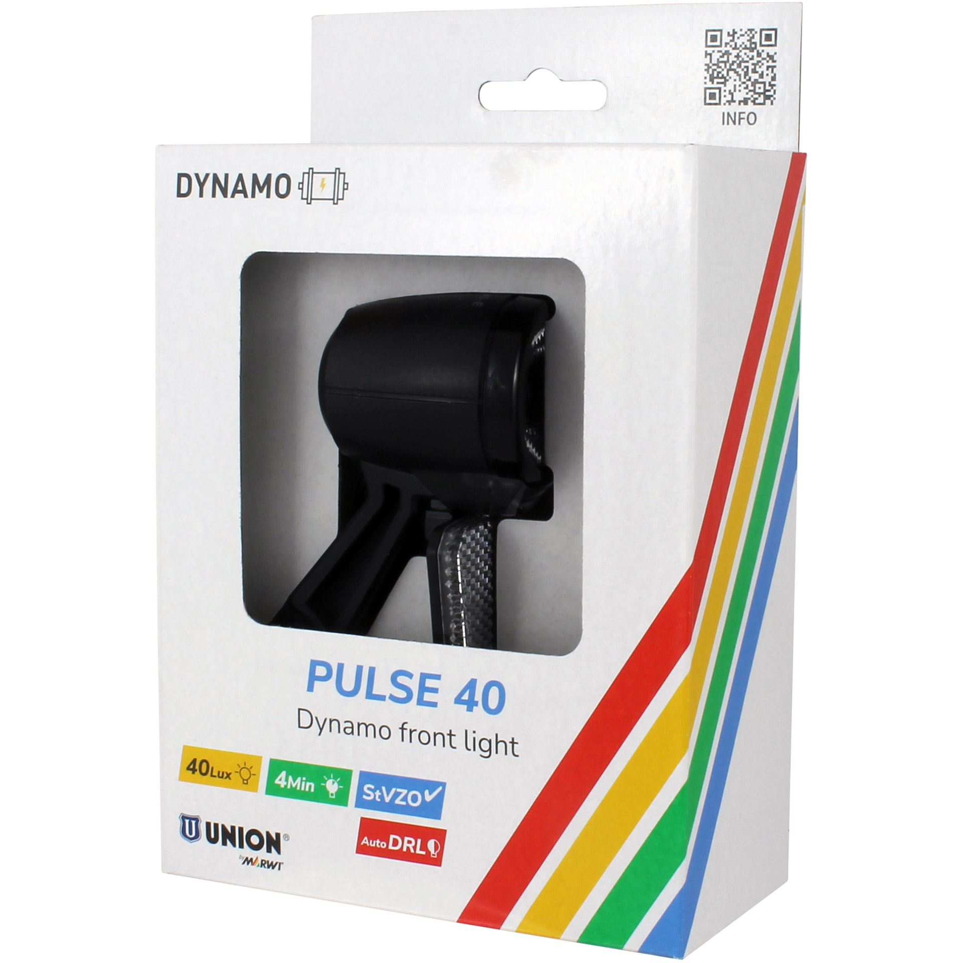 Union koplamp Pulse 40 dynamo 40lux