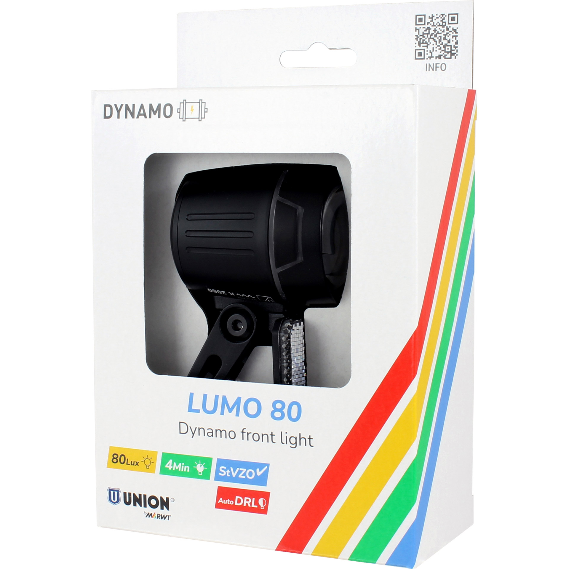 Union koplamp Lumo 80 dynamo 80lux