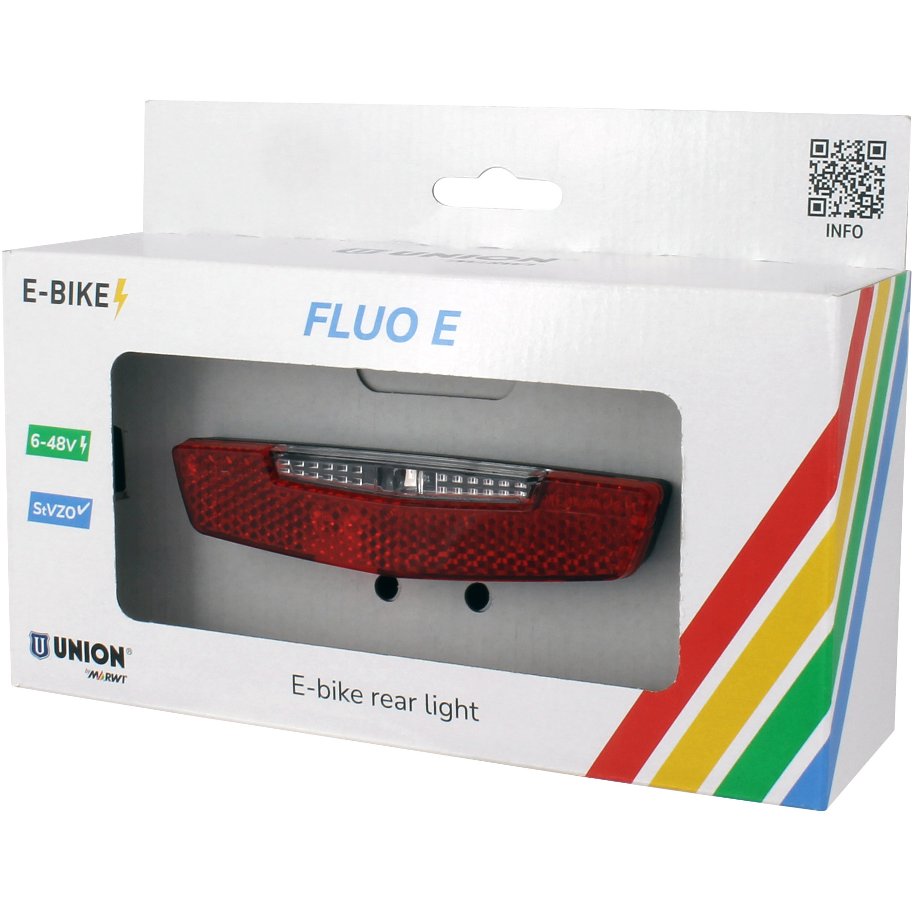 Union achterlicht Fluo E E-bike 6-48V