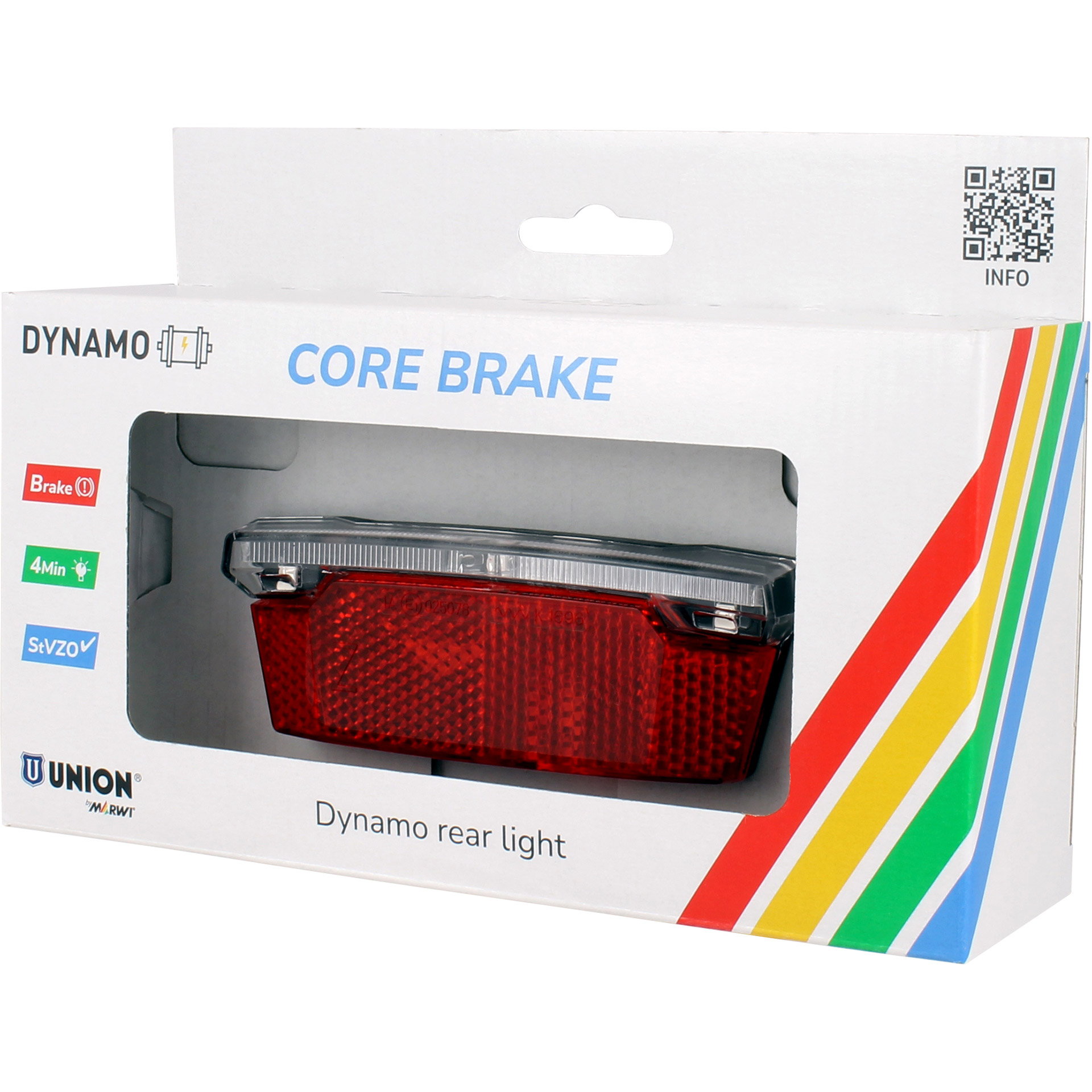 Union achterlicht Core brake dynamo met remlicht