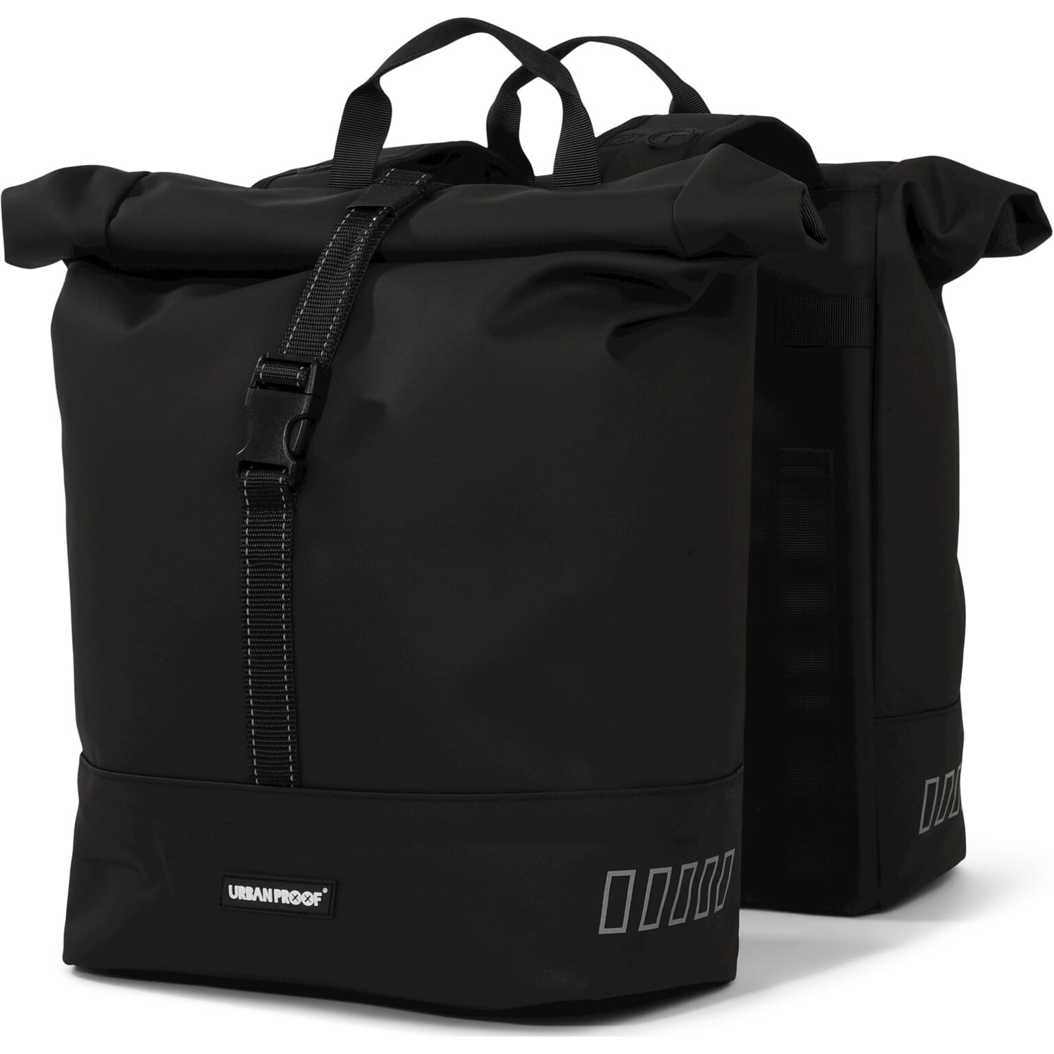 UrbanProof tas Double Roll Up Recycle 38l zwart