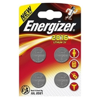 Energizer Lithium 3V CR2016 Blister 4 stuks