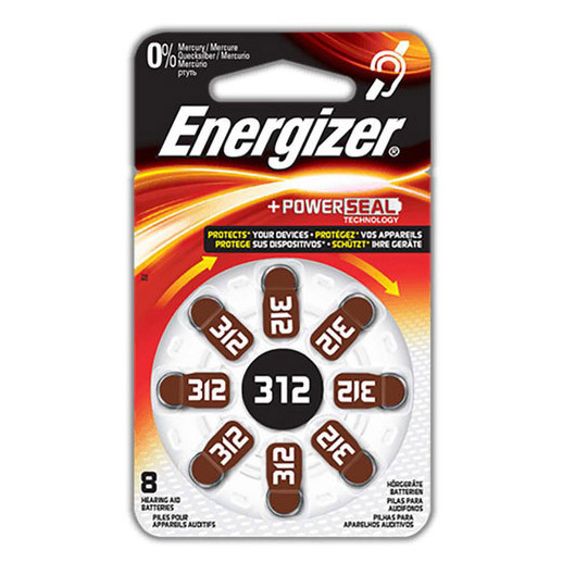 Energizer PR41/312 gehoort. batt. 1,4V blister 8 stuks