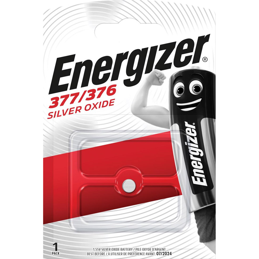 Energizer SR66/SR626 SW 1,55V knoopcel 377/376 blister