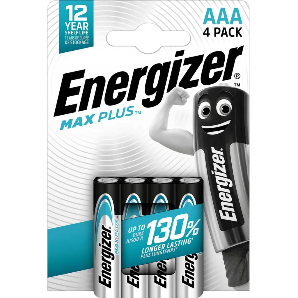 Energizer Max Plus LR03 AAA Blister 4 stuks