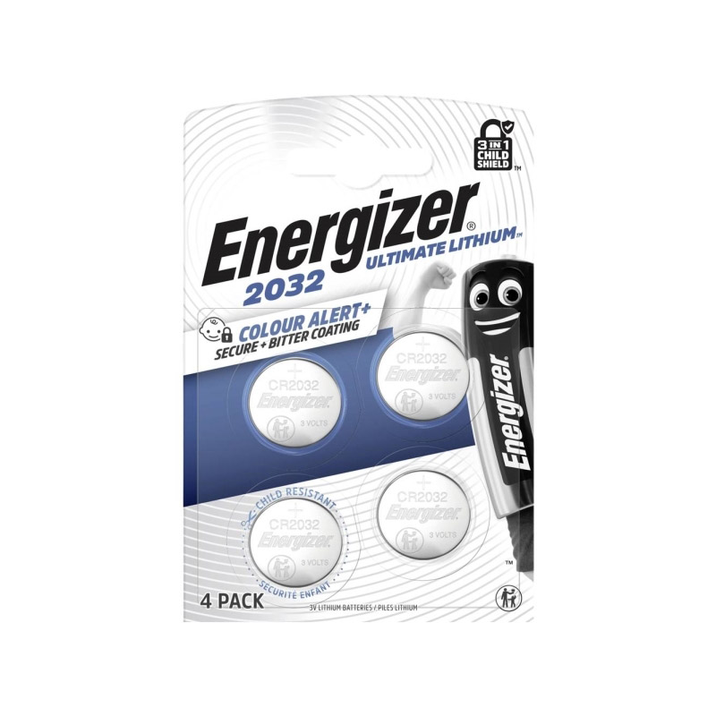 Energizer knoopcel Ultimate Lithium 3V CR2032 (4st)