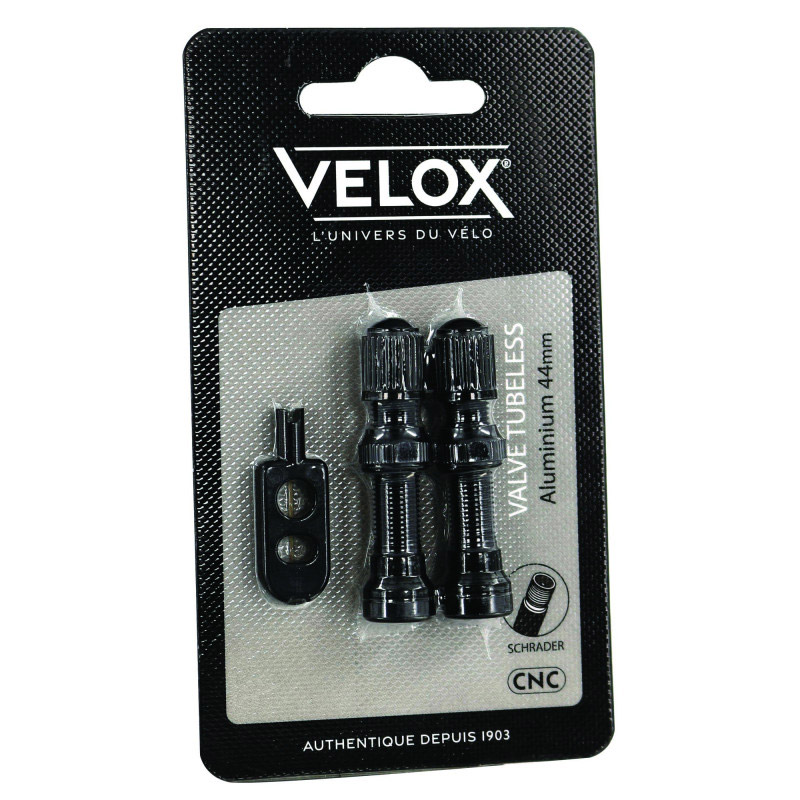 Velox tubeless ventiel 44mm AV aluminium (2st)