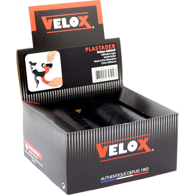 Velox zelfklevende tape Plastader 101 8x20mm zw (10st)